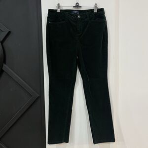 Talbots Green High Waist Straight Leg Corduroy Pants Women’s Size 10 Petite